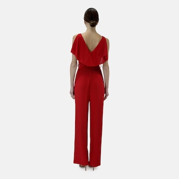 Tuta jumpsuit di Elara in rosso