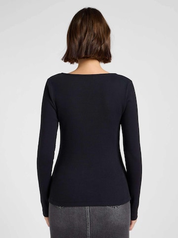 Lee Shirt 'Ls Square Neck' in Black