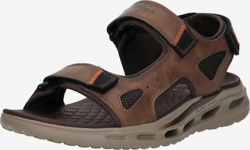 SKECHERS Sandalen 'Orvan SD - Gamble' in Bruin: voorkant