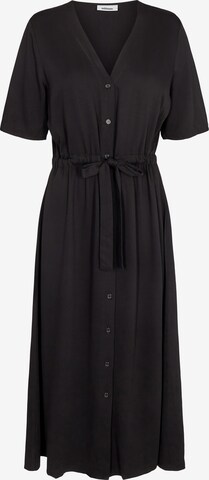 Robe-chemise 'Biola' minimum en noir : devant