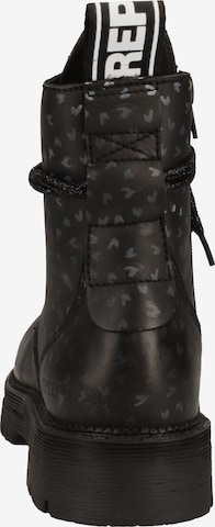 REPLAY Lace-Up Ankle Boots in Black