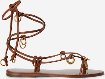 Polo Ralph Lauren Varvastossut värissä ruskea: etupuoli