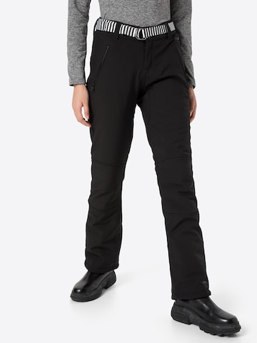 PROTEST Regular Workout Pants 'Rami' in Black: front