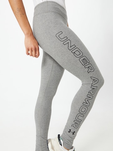 UNDER ARMOUR Skinny Sports trousers 'Favorite' in Grey