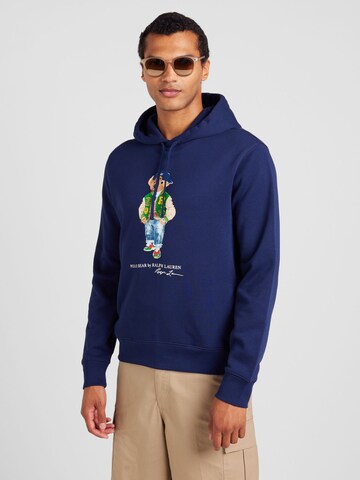 Polo Ralph Lauren Bluzka sportowa w kolorze niebieski: przód