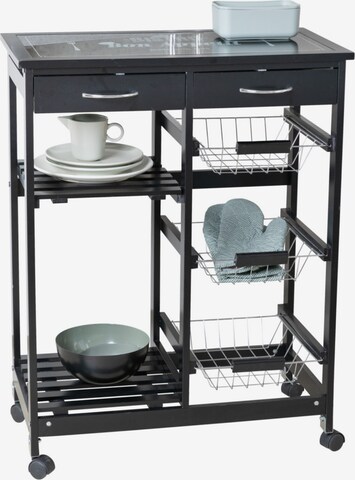 Wenko Table 'Bon Appetit' in Black: front