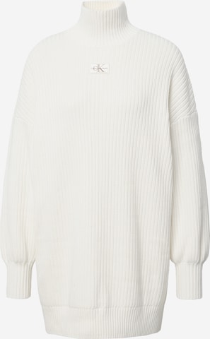 Calvin Klein Jeans Pletené šaty - biela: predná strana