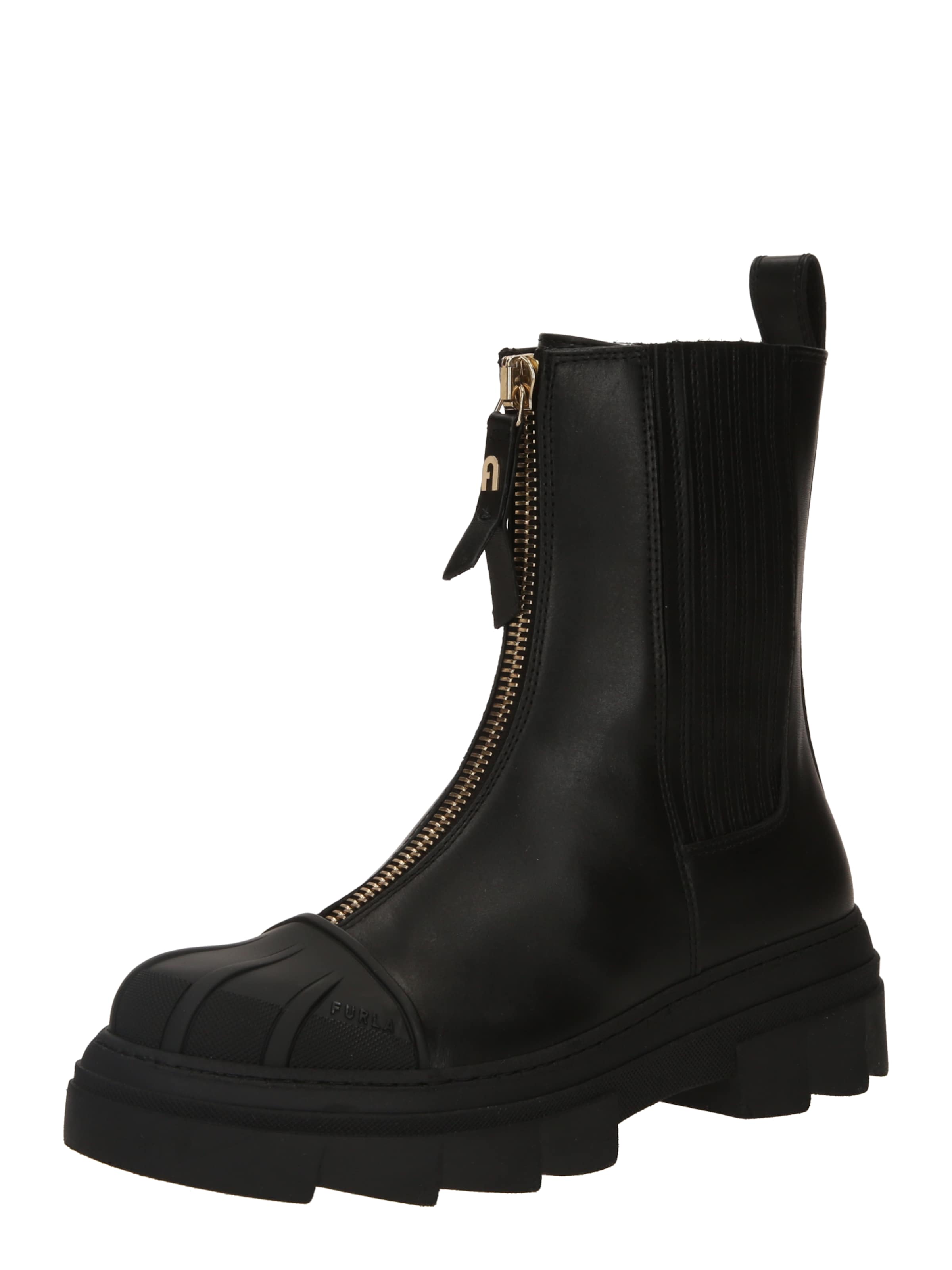 FURLA Μπότες chelsea σε μαύρο: μπροστά