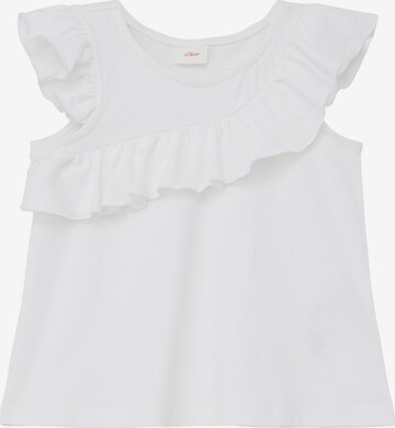 T-Shirt s.Oliver en blanc : devant