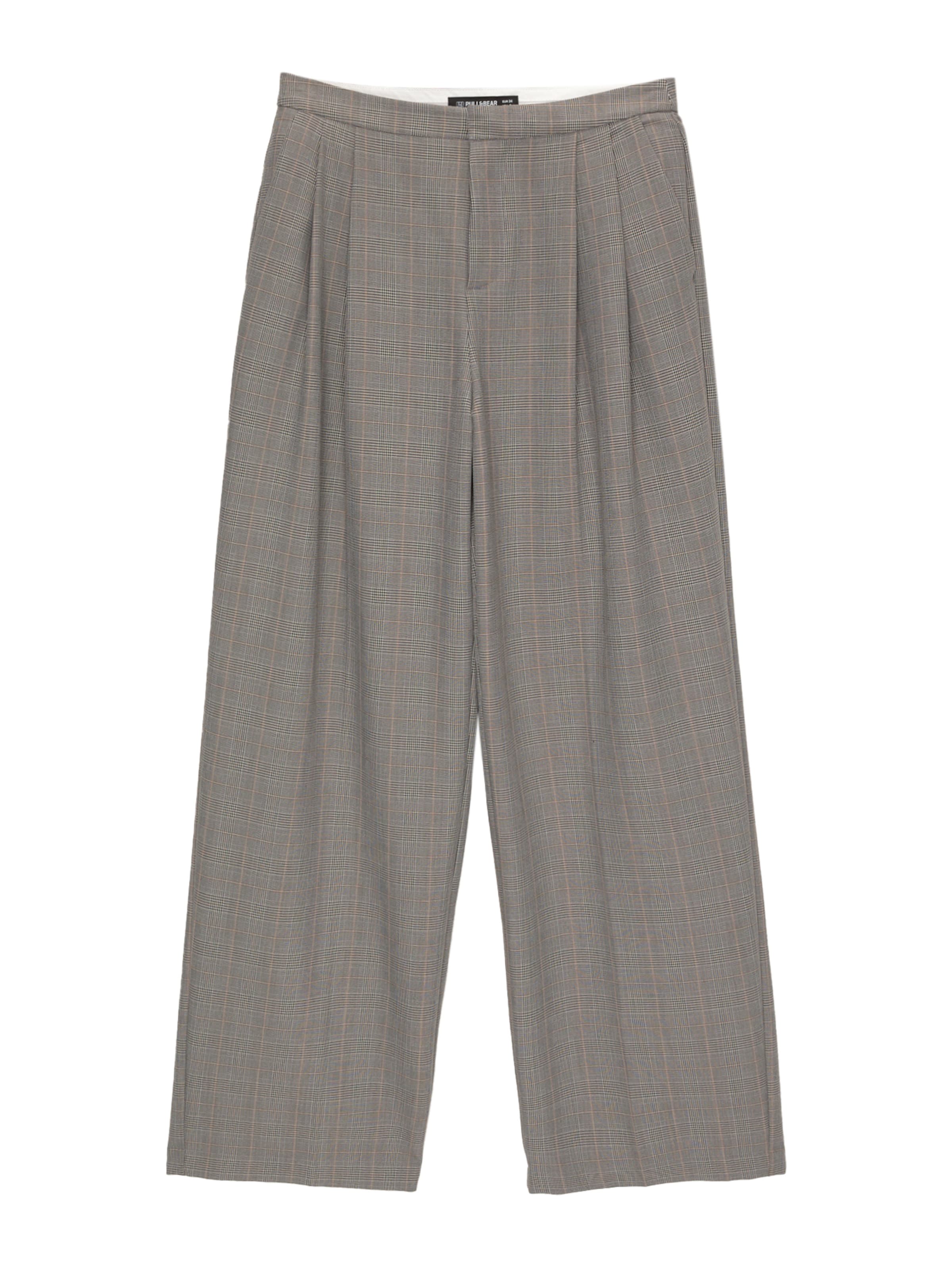 Pull&Bear Wide Leg Laskoshousut värissä harmaa: etupuoli