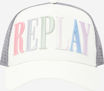 Cappello da baseball di REPLAY in bianco