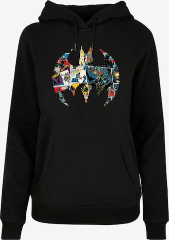 F4NT4STIC Sweatshirt ' Batman Comic ' in Zwart: voorkant