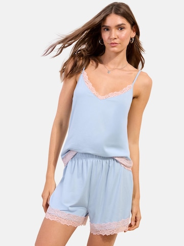 Friends Like These Korte pyjama in Blauw: voorkant