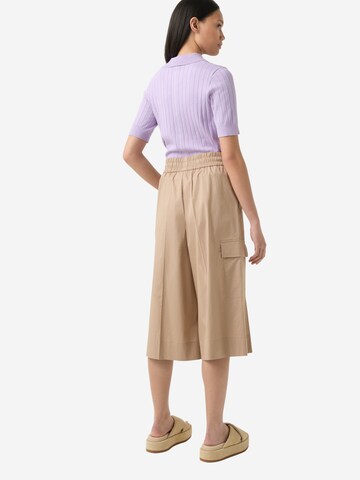 BOGNER Wide Leg Hose in Beige