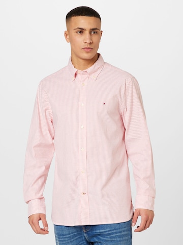 TOMMY HILFIGER - Slim Fit Camisa em laranja: frente