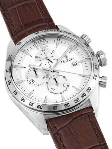 FESTINA Analogové hodinky 'Chronograph TIMELESS CHRONOGRAPH' – stříbrná