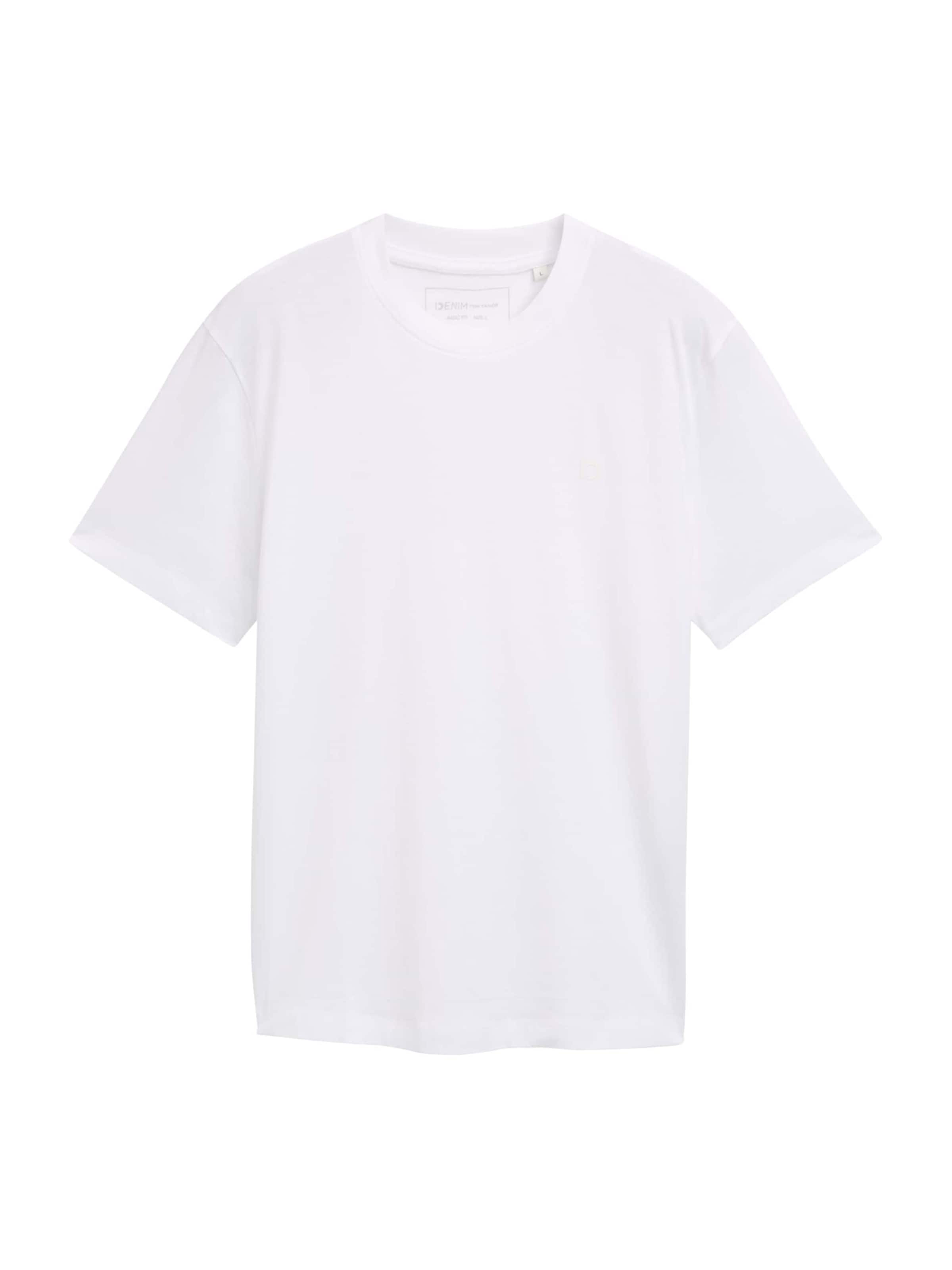 TOM TAILOR DENIM Shirt in White: front