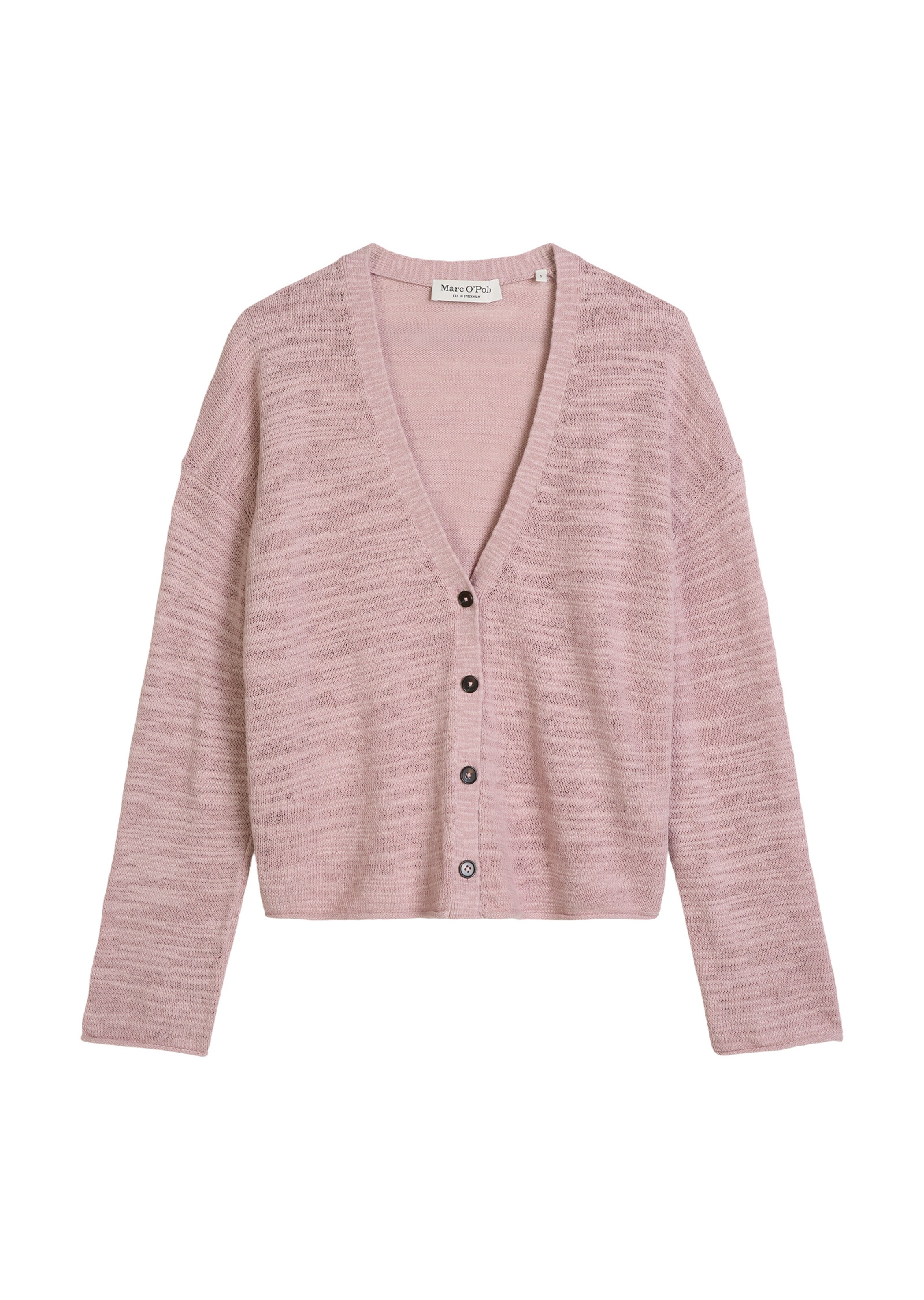 Marc O'Polo Gebreid vest in Lila: voorkant
