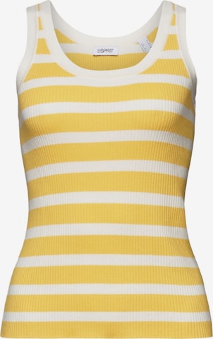 Tops en tricot ESPRIT en jaune : devant