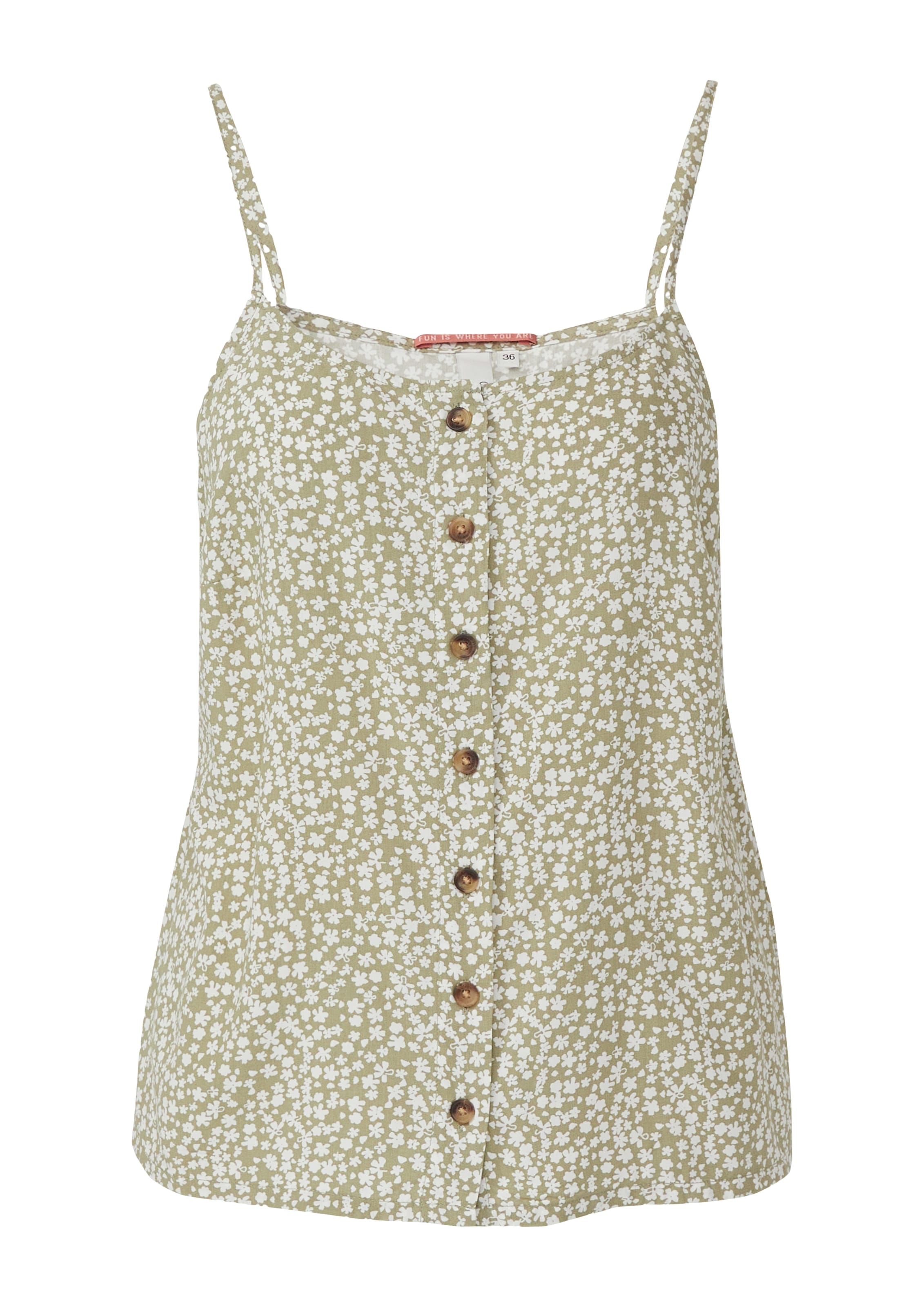 QS Top in Grün: Vorderseite