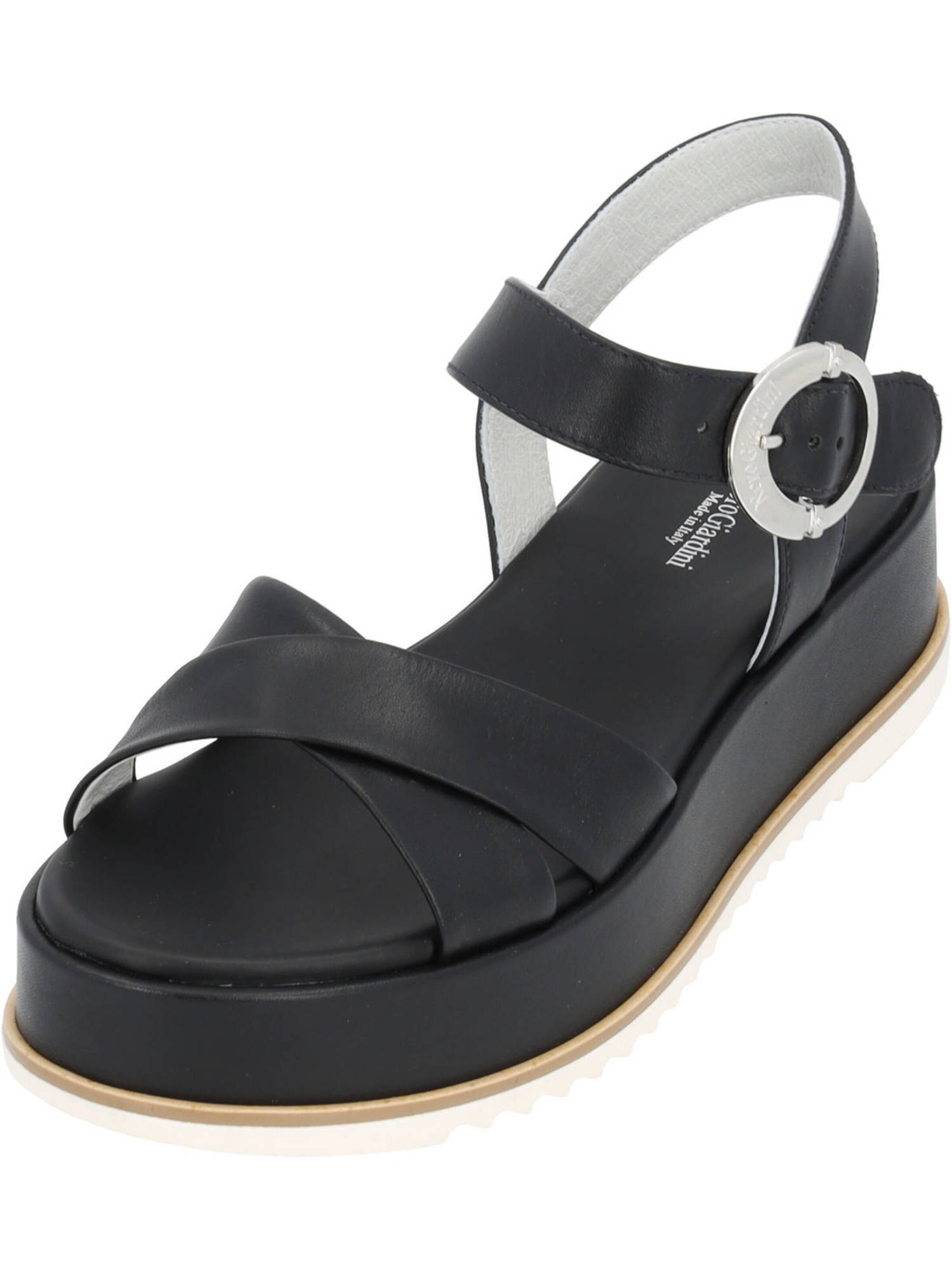 Nero Giardini Sandalen met riem 'E410740D' in Zwart: voorkant