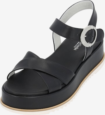 Nero Giardini Strap Sandals 'E410740D' in Black: front