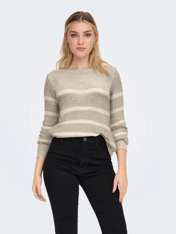 ONLY Sweater 'Geena' in Grey: front
