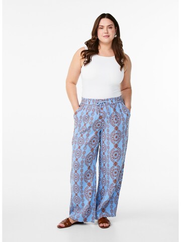 Wide Leg Pantalon 'Viva' Zizzi en bleu