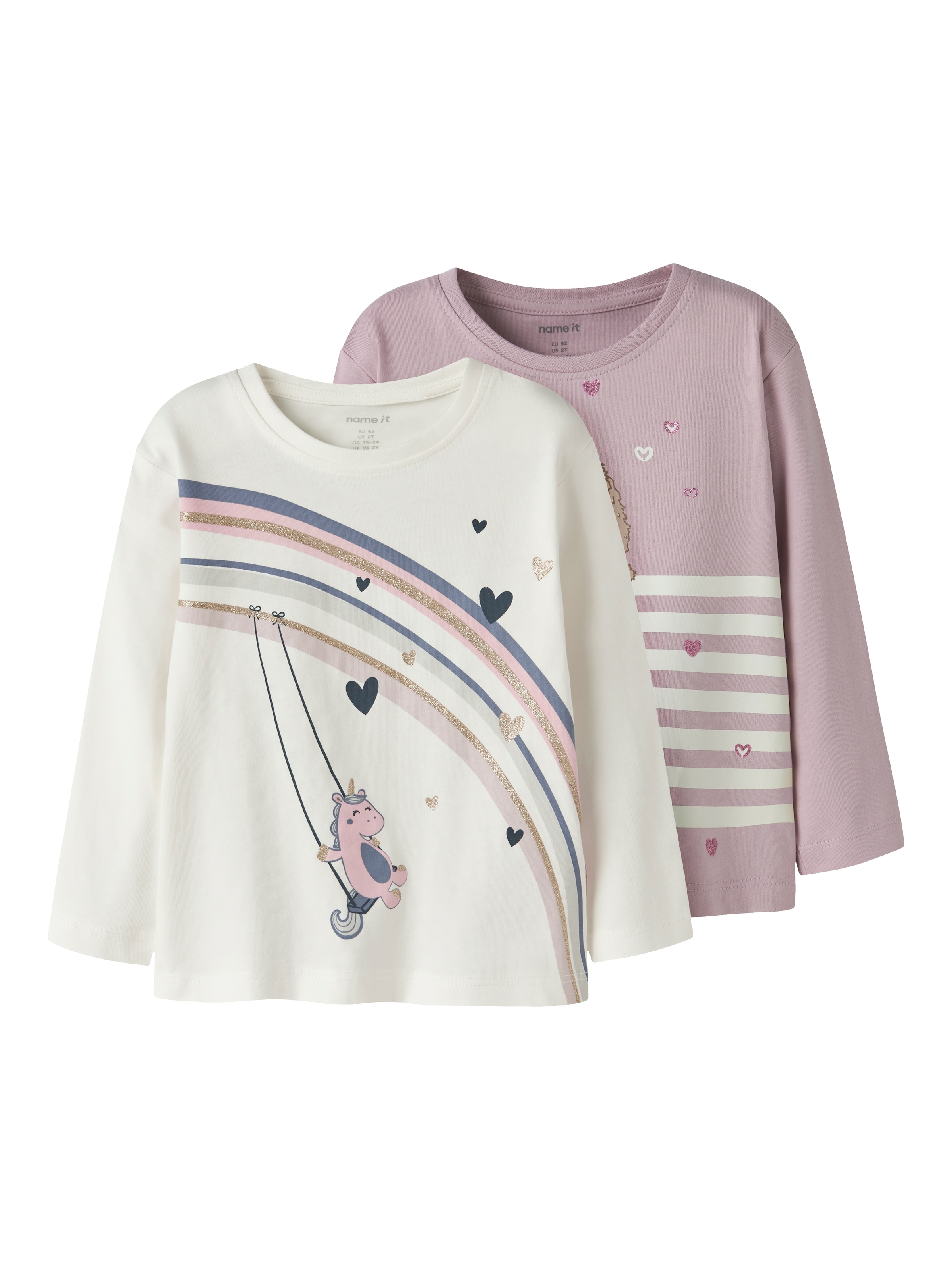 NAME IT T-shirt 'NMFVALIANE' i lila: framsida