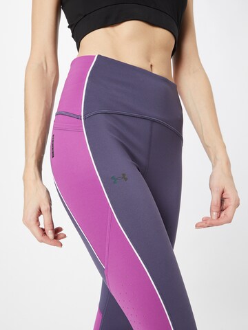 UNDER ARMOUR Skinny Sporthose in Grau