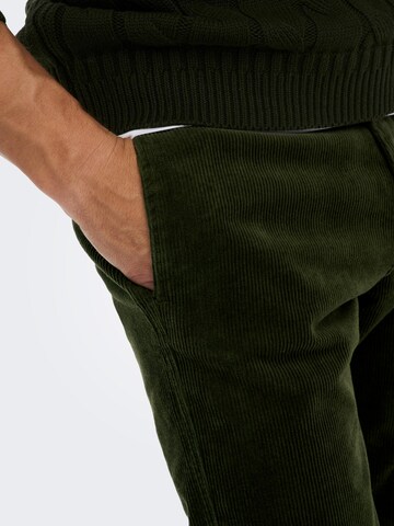 Regular Pantalon Only & Sons en vert
