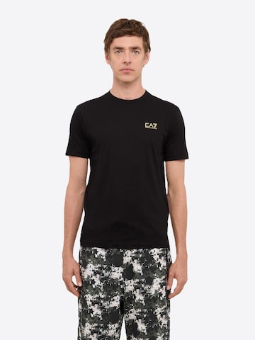 Maglietta 'T-shirt EA7 da Uomo - nero 8NPT250208 NEROORO' di EA7 Emporio Armani in nero: frontale