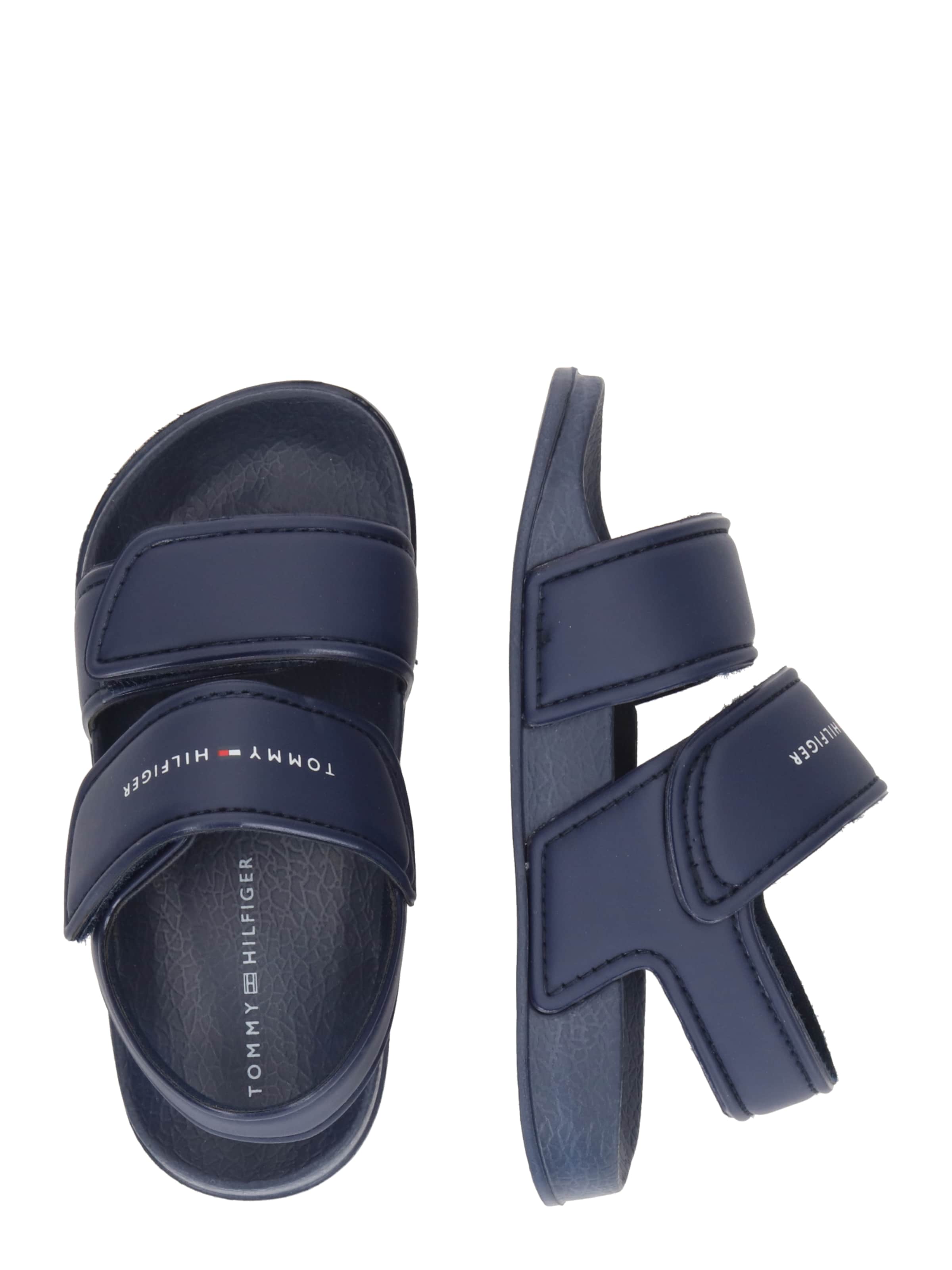 TOMMY HILFIGER Nyitott cipők - kék