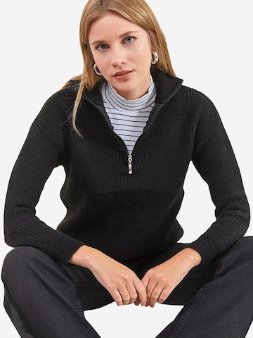 Pull-over 'Pullover' Bianco Lucci en noir : devant