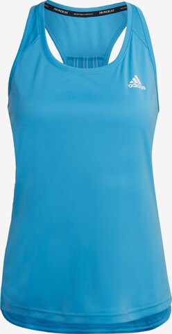 ADIDAS SPORTSWEAR - Top deportivo 'Designed To Move 3-Stripes' en azul: frente