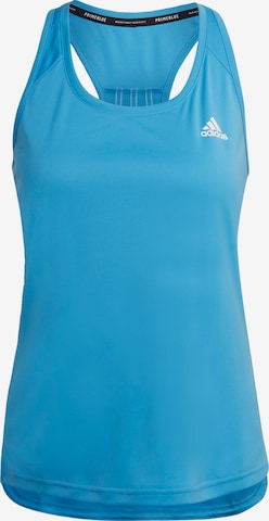 ADIDAS SPORTSWEAR - Top desportivo 'Designed To Move 3-Stripes' em azul: frente