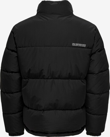 Only & Sons Winter Jacket 'Melvin' in Black