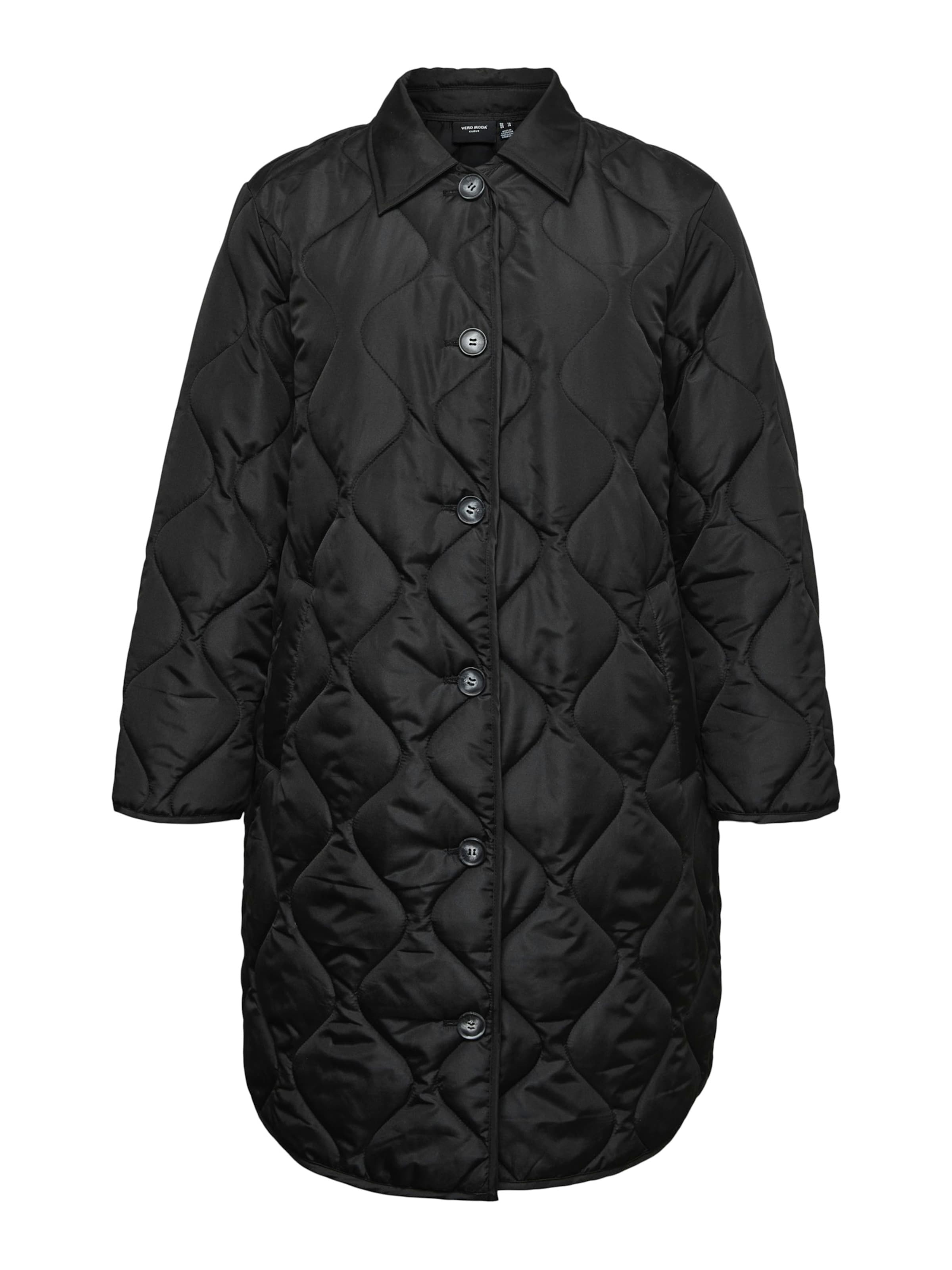 Vero Moda Curve Manteau mi-saison 'VMCMILLIE' en noir, Vue avec produit
