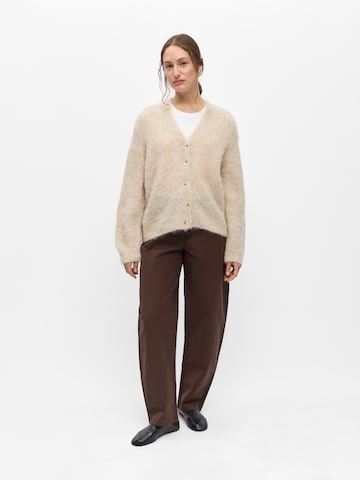 OBJECT Knit Cardigan 'OBJHARRY' in Beige