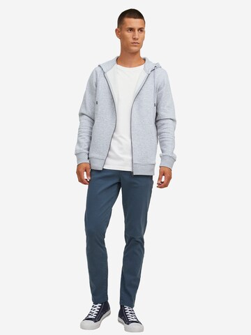 JACK & JONES Sweatjacke 'Star' in Grau