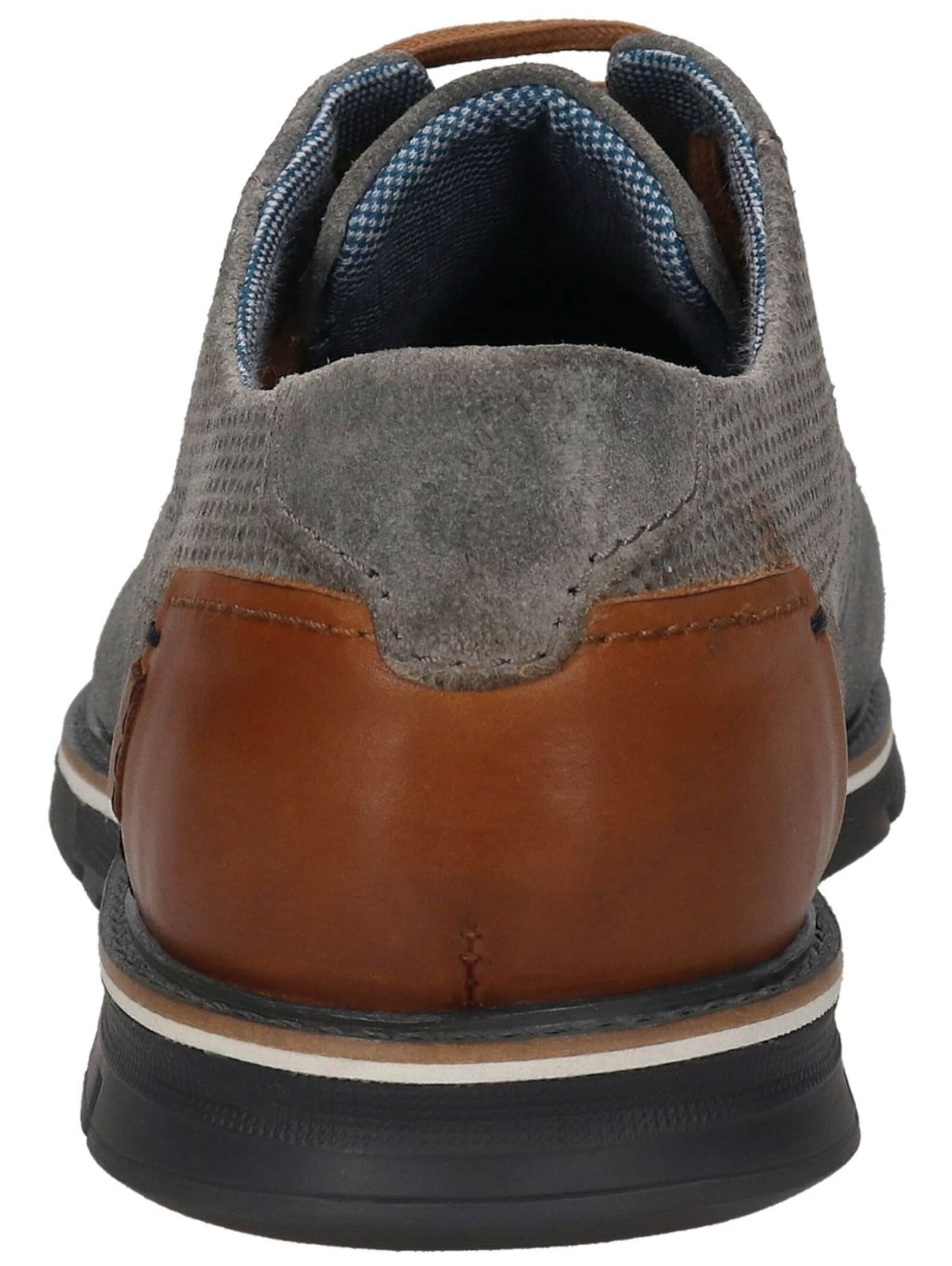 bugatti Nauhakengät 'Simone' värissä harmaa