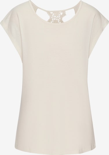 LASCANA T-Shirt in creme, Produktansicht