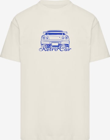 F4NT4STIC Shirt 'Retro Car Japanese Streetstyle' in Beige: voorkant