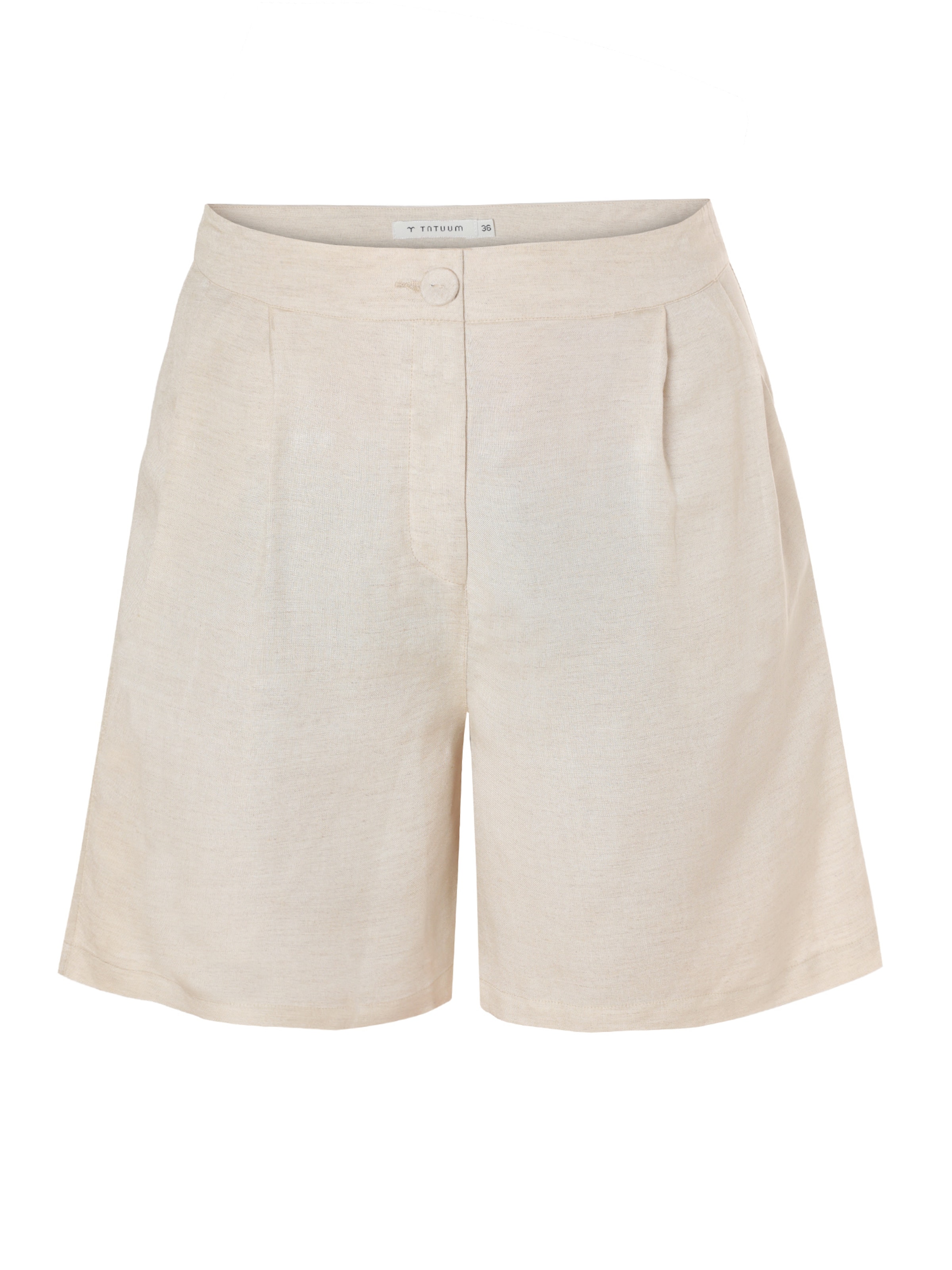 Largi Pantaloni de la TATUUM pe bej: față