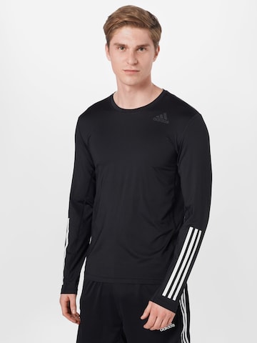 ADIDAS SPORTSWEAR - Skinny Camiseta funcional en negro: frente