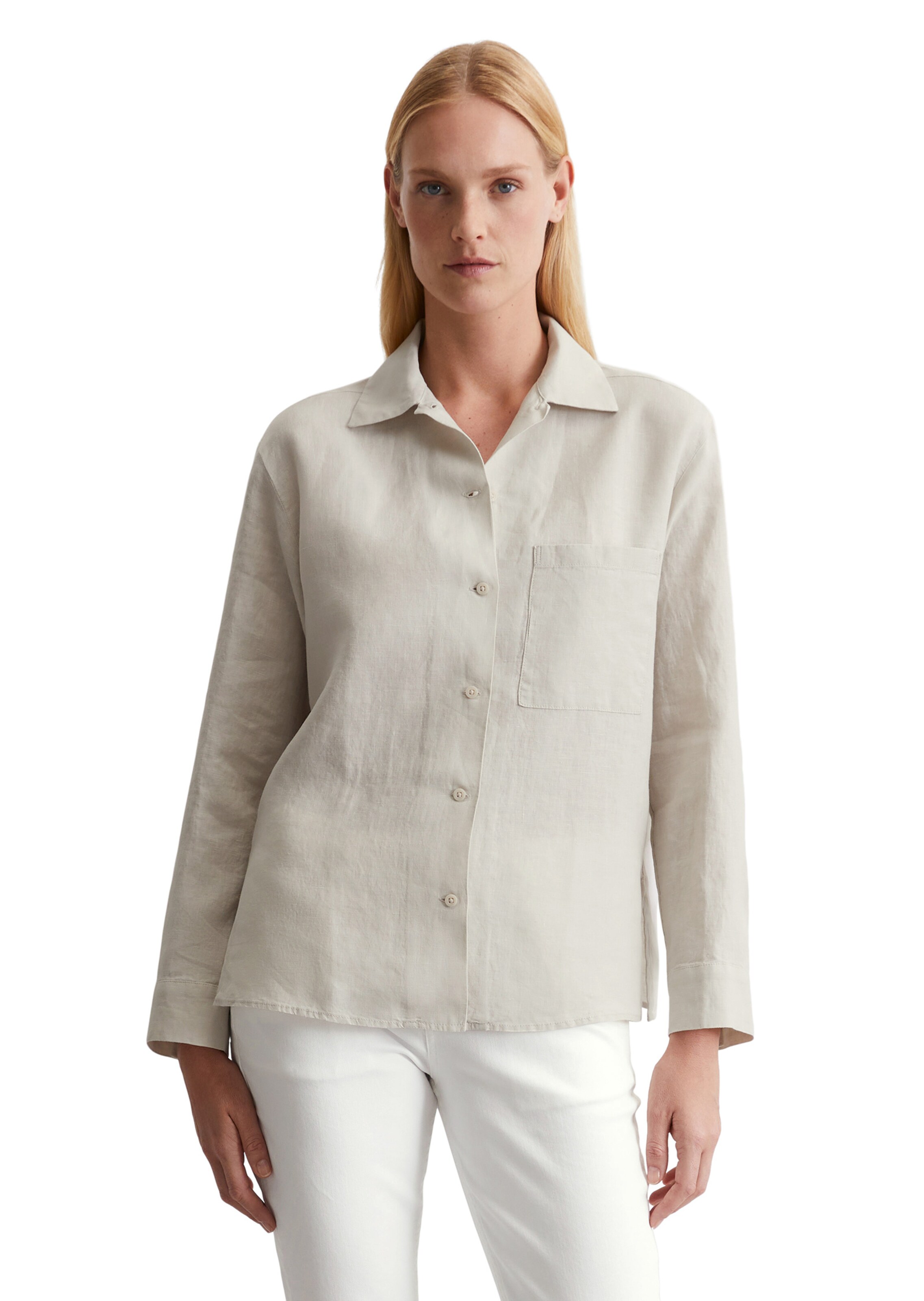 Marc O'Polo Blouse in Beige: front