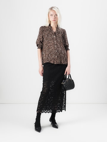 PIECES - Falda 'PCJOHANNE' en negro