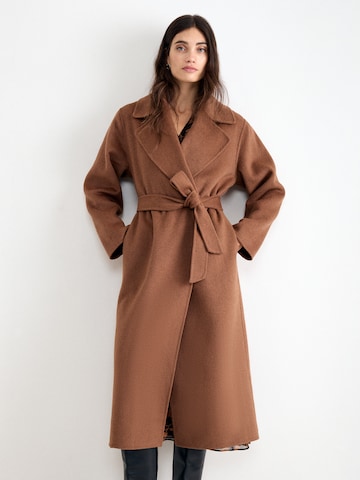 Phase Eight Between-Seasons Coat in Brown: front