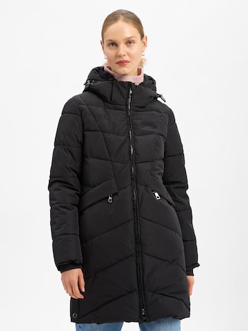 Marie Lund Tussenmantel in Zwart: voorkant