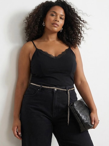 Trendyol Curve - Top en negro: frente